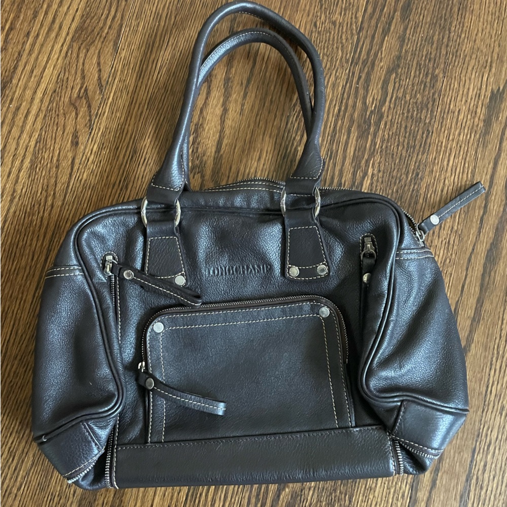 Longchamp Dark Brown Mini Duffle Bag